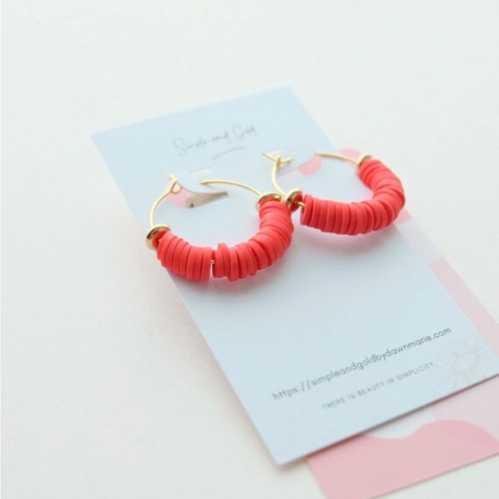Beaded Hoop Earrings